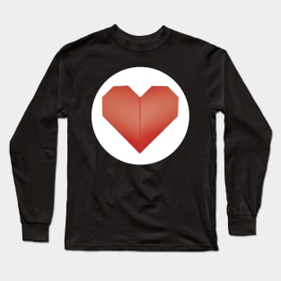 Origami Heart Long Sleeve T-Shirt